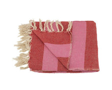 Afbeelding in Gallery-weergave laden, Plaid - Roze/Rood Streep A - Home bound