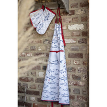 Afbeelding in Gallery-weergave laden, Theedoek met Vissen blauw/rood - Clayre & Eef