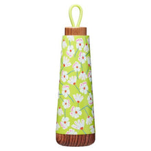 Afbeelding in Gallery-weergave laden, Thermosfles 500 ml - BioLoco RVS - Bloemenprint Groen