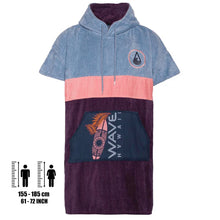 Afbeelding in Gallery-weergave laden, Surfponcho Kiholo  - dikke velours - M - Wave Hawaii