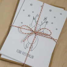Afbeelding in Gallery-weergave laden, Kerstkleurkaarten set - Juulz Illustrations - A6 met envelop