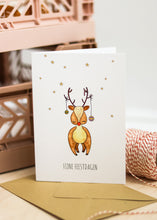 Afbeelding in Gallery-weergave laden, Kerstkaart Hert - Juulz Illustrations - A6 met envelop