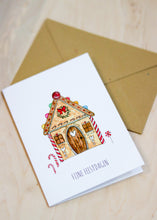Afbeelding in Gallery-weergave laden, Kerstkaart Peperkoek - Juulz Illustrations - A6 met envelop