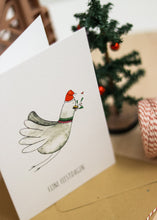 Afbeelding in Gallery-weergave laden, Kerstkaart Duif - Juulz Illustrations - A6 met envelop