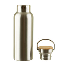 Afbeelding in Gallery-weergave laden, Waterfles RVS staal met bamboedop