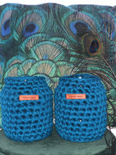 Afbeelding in Gallery-weergave laden, Upcycled potten - handmade van gerecycled katoen & glas - M