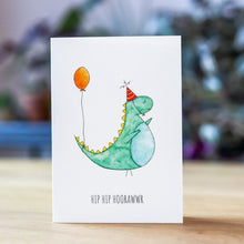 Afbeelding in Gallery-weergave laden, Wenskaart Dino - Juulz Illustrations - A6 met envelop