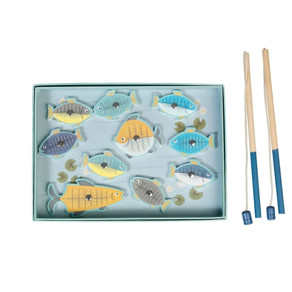 Houten visspel in giftbox  - Rex London.