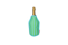Afbeelding in Gallery-weergave laden, Koelsleeve voor wijnfles - strepen blauw groen  - Gift Company
