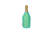 Afbeelding in Gallery-weergave laden, Koelsleeve voor wijnfles - strepen blauw groen  - Gift Company
