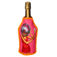 Koelsleeve voor wijnfles - discobal roze  - Gift Company
