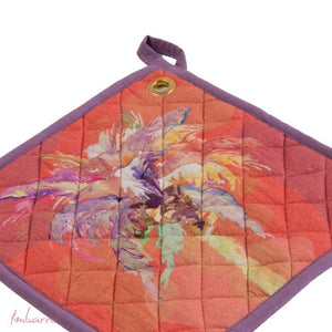 Keukentextiel Palmboom oranje set - Imbarro