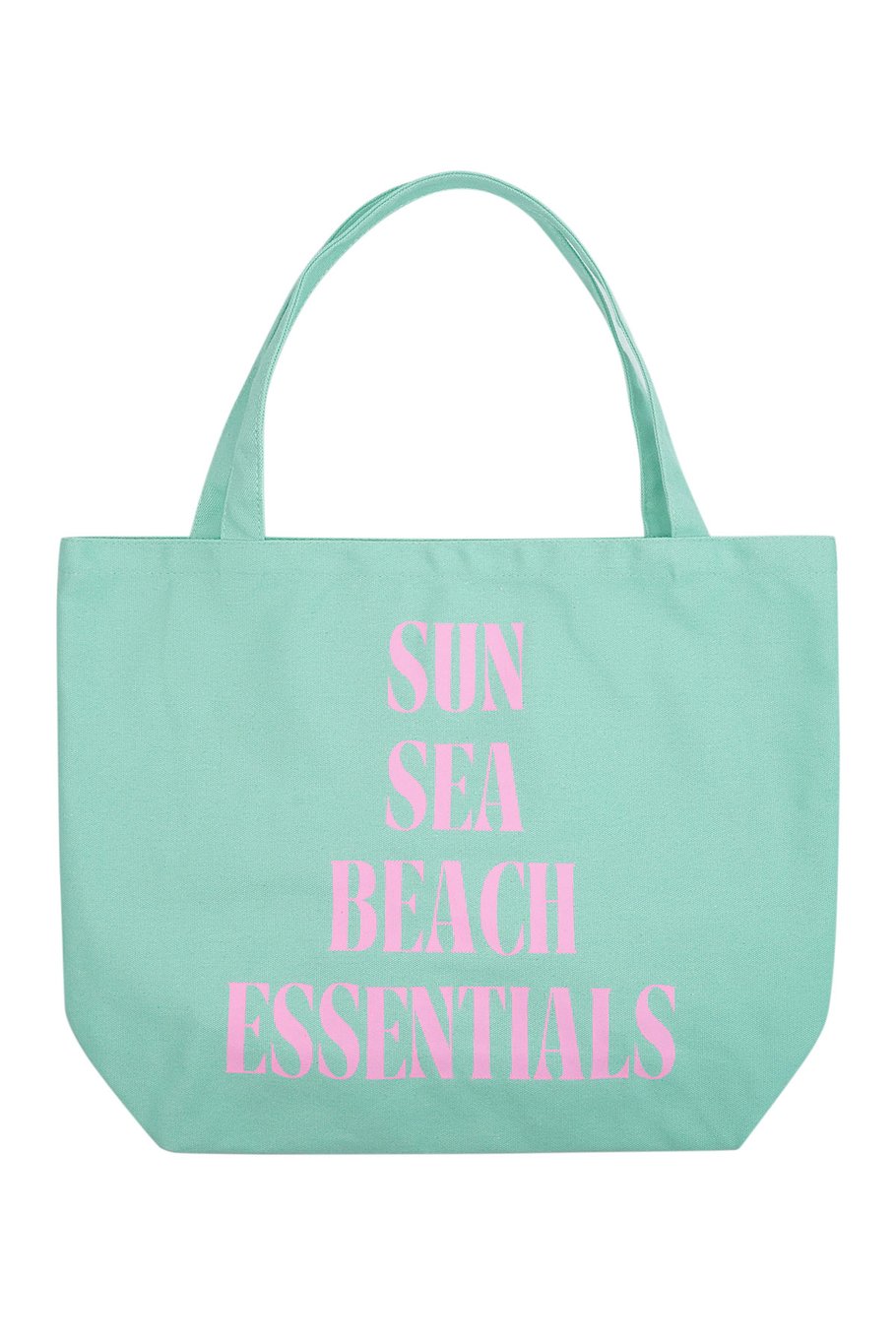 Strandtas katoen - Sun Sea Beach Essentials - Mint