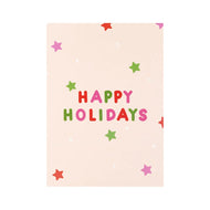 Kerstkaart Happy Holidays