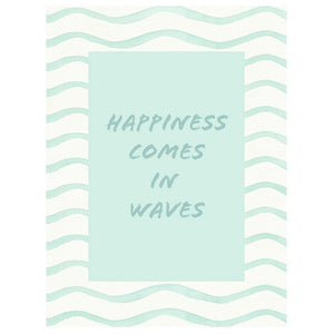 Ansichtkaart - Happiness in Waves