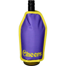 Afbeelding in Gallery-weergave laden, Koelsleeve voor wijnfles - cheers paars  - Gift Company
