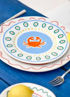 Ontbijtbord -  Summer Bliss Krab - 22 cm