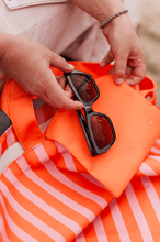 Afbeelding in Gallery-weergave laden, Strandtas - Streep Roze/Oranje
