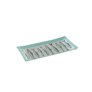 Serveerschaal Rechthoek - glas - Sardines