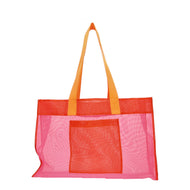 Strandtas - roze/rood
