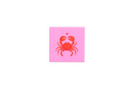 Onderzetter - Roze krab