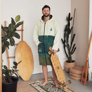 Surfponcho lange mouwen met rits - Pattaya - L