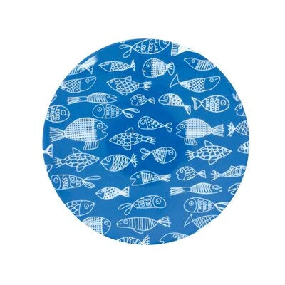 Melamine gebaksbordje Crazy Fish - Overbeck and Friends