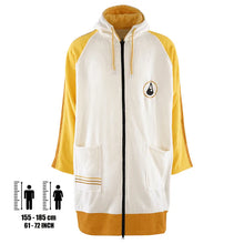 Afbeelding in Gallery-weergave laden, Surfponcho met rits Sannt  - dikke velours - M - Wave Hawaii
