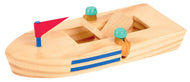 Bootje hout met elastiek motor - moses. Verlag