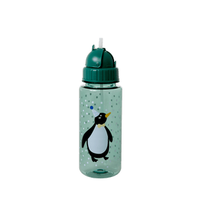 Drinkfles met rietje - Pinguïn - Rice