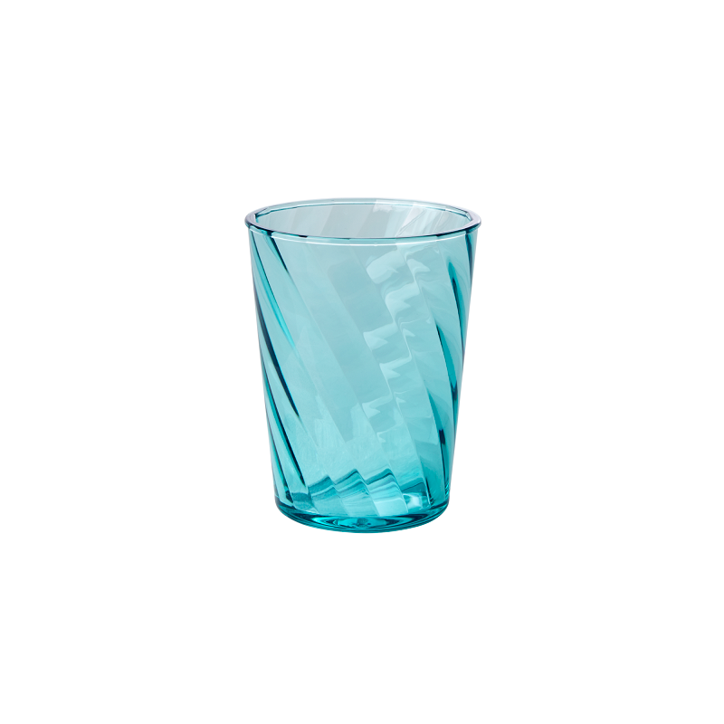 Onbreekbaar glas blauw - set van 2- Rice