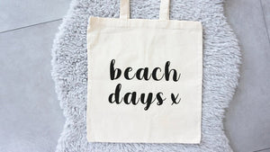 Tote bag Beach Days