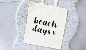 Tote bag Beach Days