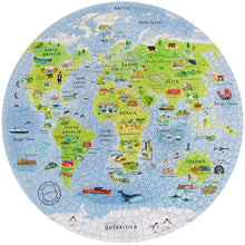 Afbeelding in Gallery-weergave laden, Puzzel wereldkaart rond - 1000 stukjes
